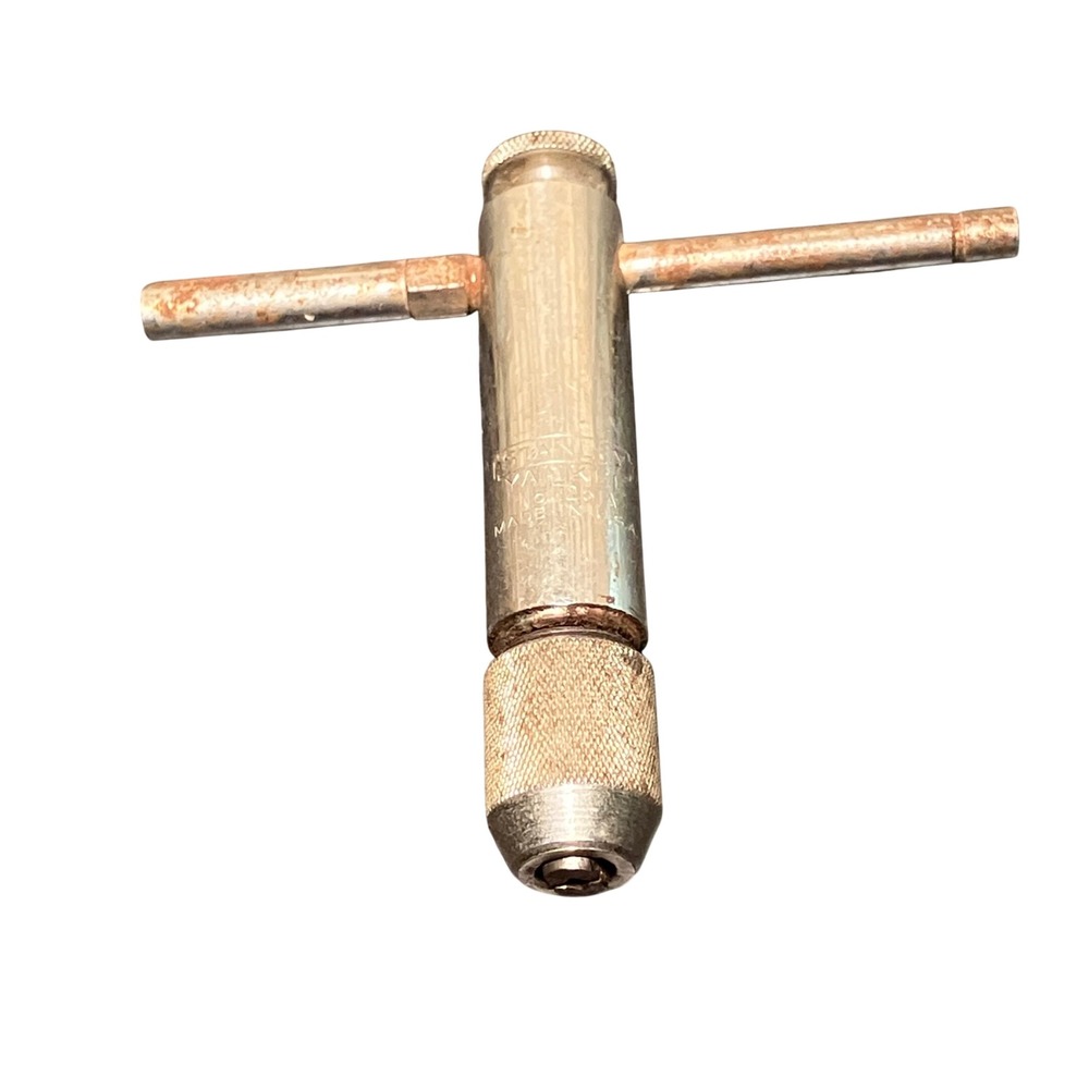 Stanley Yankee No. 251A Ratchet Tap Wrench T-Handle Silver Vintage USA Made